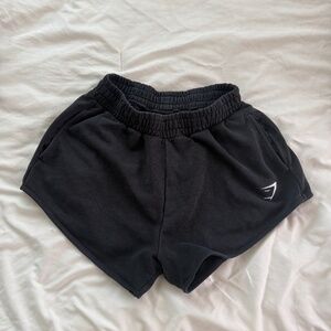 Small black gymshark jersey shorts